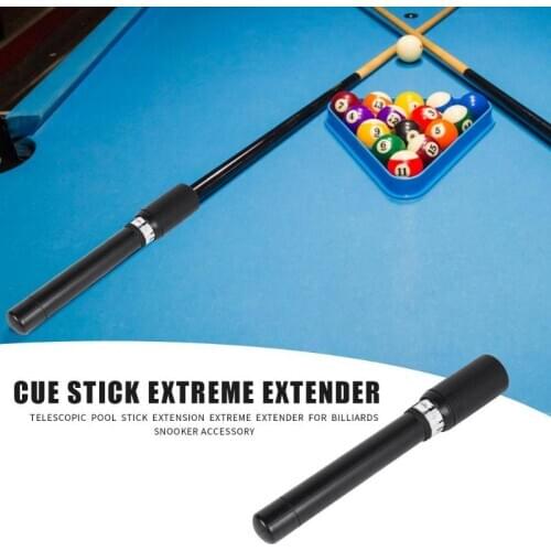 Pool Cue Extension For Billiards Cue And Snooker Cue Stick ABS Telescopic Extension Butt Rod Stick Billiard Accessories