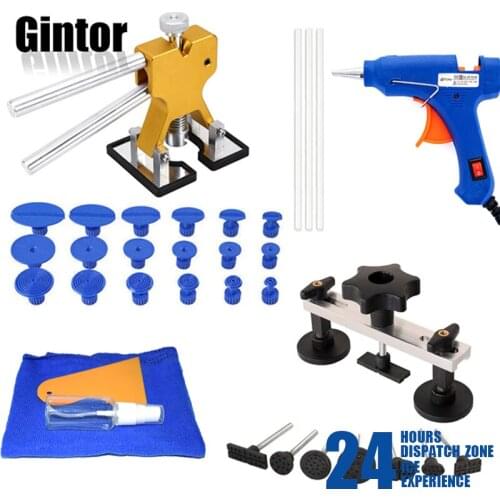 Car Dent Repair Tool Combination Will Not Damage Paint, Puller, Suction Cup, Glue Gun, Repair Of Car Door Hood Dents, Hail Pits