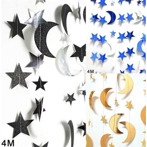 Trendy Eid Mubarak Ramadan Kareem Pennant Bunting Eid Muslim Islam Banner Decor