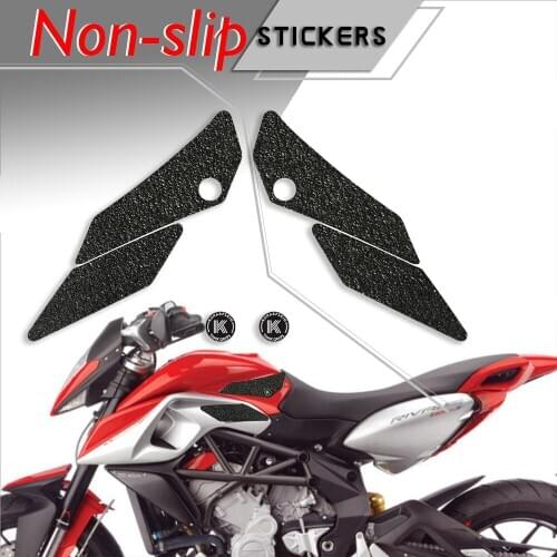 Motorcycle Non-slip Sticker Grips Protector Sticker Decal Gas Knee Grip Tank Traction Pad decals For MV AGUSTA 14-15 RIVALE 800