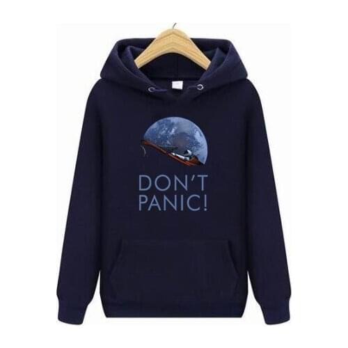 2021 free shipping Novelty Man Occupy Mars SpaceX Starman Don't Panic hoodies Cool Man Space X Summer hoodies