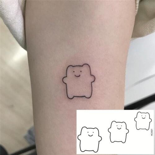 Nu-TATY 25 set Ins style Tattoo stickers waterproof lasting girl heart cartoon simple lovely stickers