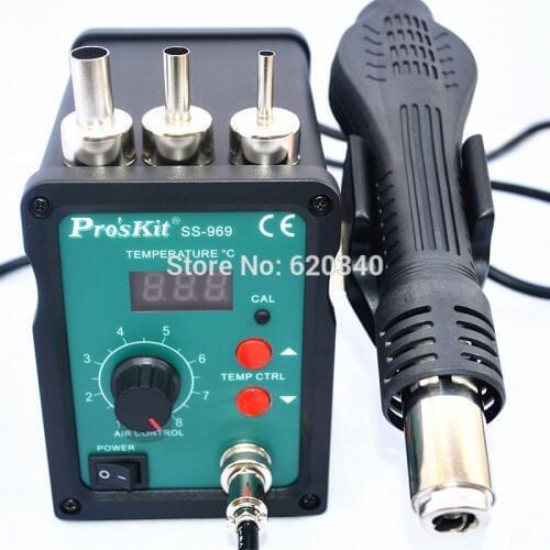 High Quality Proskit SS-969H Hot Air Soldering Station BGA Welding SMD Hot air rework station,PCB Preheater,Digital Display 220V
