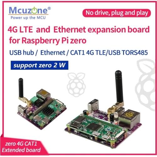 CAT1 4G LTE and 100Mbps Ethernet expansion board for Raspberry Pi zero zero W H USB