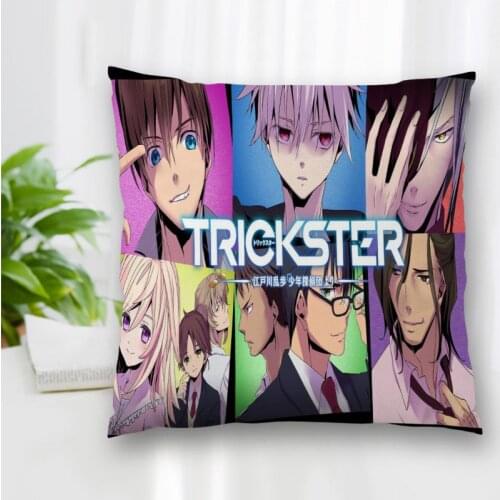 Custom Trickster Anime Pillowcase With Zipper Bedroom Home Office Decorative Pillow Sofa Pillowcase Cushions Pillow Cover