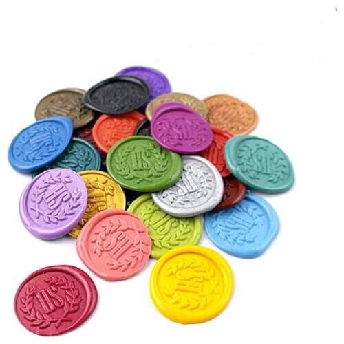 Custom TWO Initials With wreath WAX SEAL STICKER,wedding seal sticker,party wax seal sticker