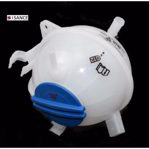 ISANCE Coolant Reservoir Expansion Tank + Cap 1K0121407A For VW CADDY EOS GOLF JETTA PASSAT TIGUAN AUDI A3 TT SKODA 1K0121407A