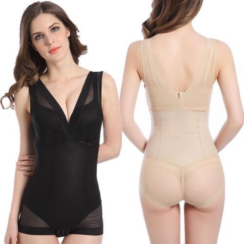 Sexy Womens Slimming Underwear Bodysuit Body Shaper Waist Shaper Shapewear Slimming Shaper Black Nude