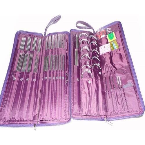 11 Sizes 36cm Straight Knitting Needles 11 size 25cm Stainless Steel Straight Needles Circular Knitting Crochet Hook Weave Set