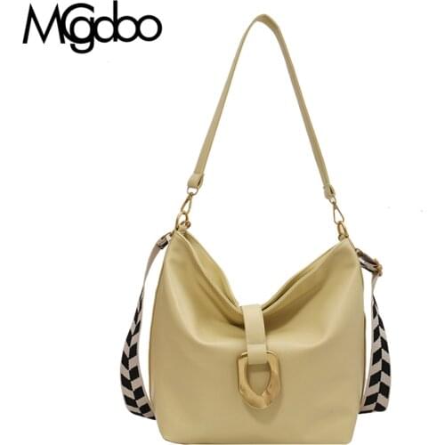 Mgcdoo Soft Pu Leather Women Shoulder Bag Large Capacity Hobo Bag Vintage Branded Handbag Purses