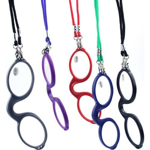 New legless nose reading glasses men and women ultra light silicone portable rimless mini wallet glasses