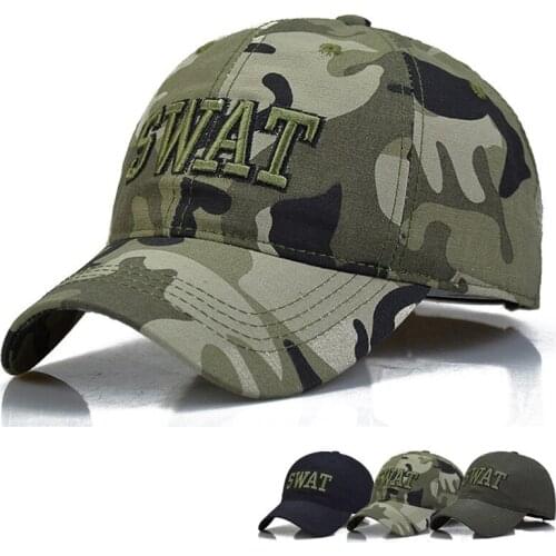 High quality Tactical Cap Mens Baseball Caps Brand SWAT Army Camouflage Hat Snapback Caps Cotton Adjustable hat Gorras