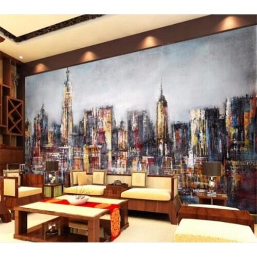 Wellyu Custom Wallpaper 3d Photo Murals Living room European and American style hand-painted oil painting background wallpaper