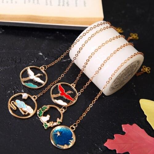 2pc Creativity Chinese Style Starry Sky Clouds Bookmark Cute Metal Hollow Art Exquisite Book Mark Page Folder Student Stationery