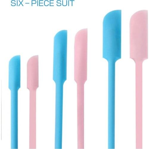 3Pcs Flexible Silicone Scraper Reusable Beauty Safe Last Drop Spatula Makeup Brushes Face Mask Brush Beauty Tools