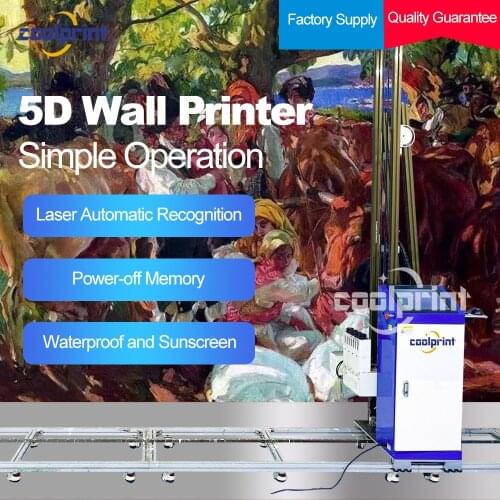Factory 5D 3D House Wall Inkjet Printer School Wall Painting machine Price Vertical UV Ink Wall Printing Machine