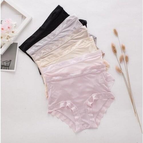 4 PACK 100% Mulberry Silk Soft Soft Womens Panties Underwear Lingerie M L XL SG002