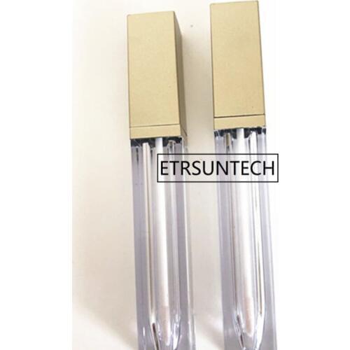 6ml Empty Lip Gloss Tube Gold Black Fashion Lipstick Lipgloss Tubes Bottles Women Make Up Packing Container F1305