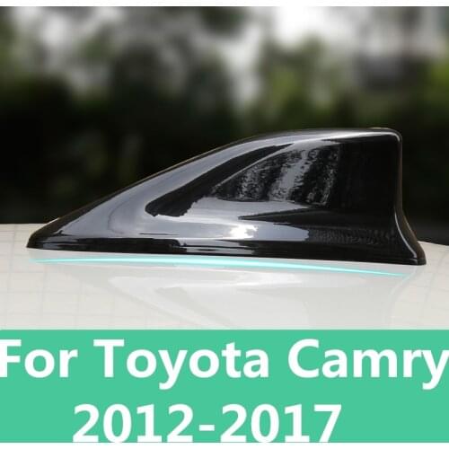 Car Shark Fin Antenna Auto Radio Signal Aerials Roof Antennas car Accessories For Toyota Camry 7th Sedan 2012-2017