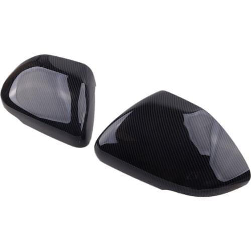 Beler 1 Pair Car Front Rearview Side Mirror Cover Trim Decoration Fit For Ford Explorer 2020 2021 Carbon Fiber Style ABS