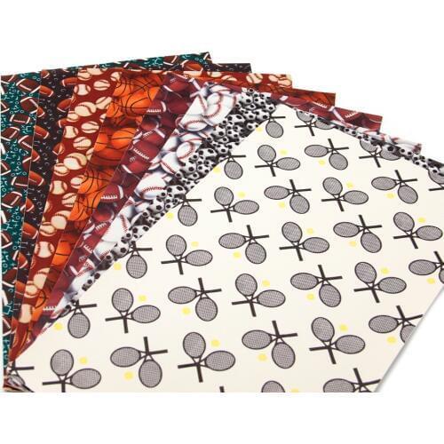 BIG Sale David accessories 20*33cm Football Soccer basketball Synthetic Leather DIY Decorative Knotbow Bag Crafts,1Yc5055