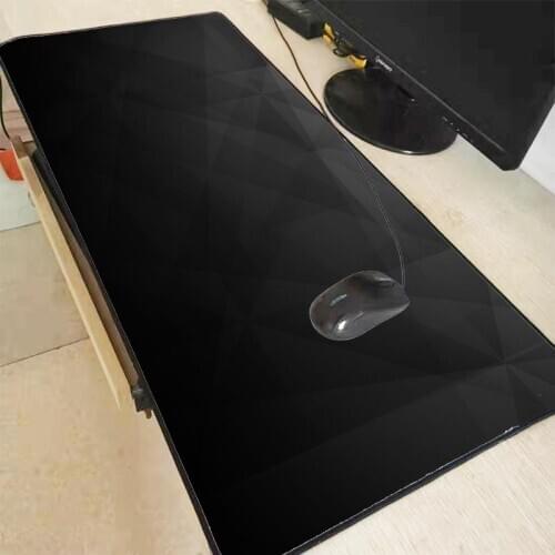 MRGBEST Large Mouse Pad Black Texture Big Computer Gaming Mousepad Anti-slip Natural Rubber with Locking Edge Gaming Mouse Mat