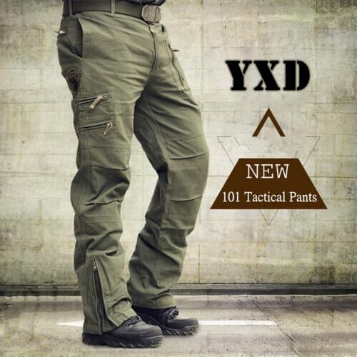 Plus size Mans Jogger Cotton Trousers Many Pocket Zip military pants man trousers tactical pants for men work camo army pants
