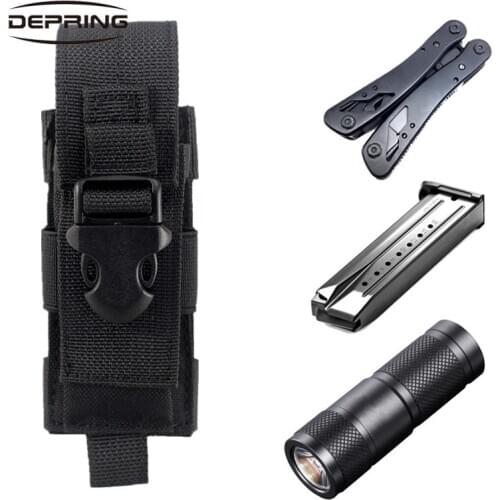 Tactical Single Tools Sheath Holster Utility Tools Pouch Holder Case Horizontal Vertical Flashlight Knife Magazine Pouch