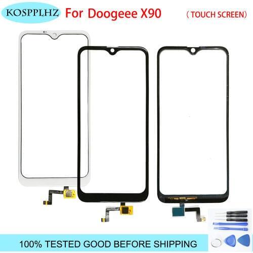 For Doogee x90 Touch Screen Digitizer Touch Panel Lens Glass With Tape Black/white Y 8C Y8 C + tools