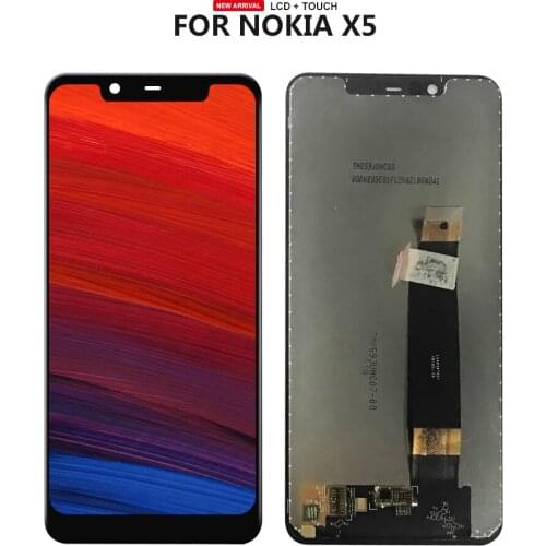 For Nokia X5 LCD Display Touch Screen Digitizer TA-1120 TA-1105 TA-1102 For Nokia 5.1 Plus LCD Replacement