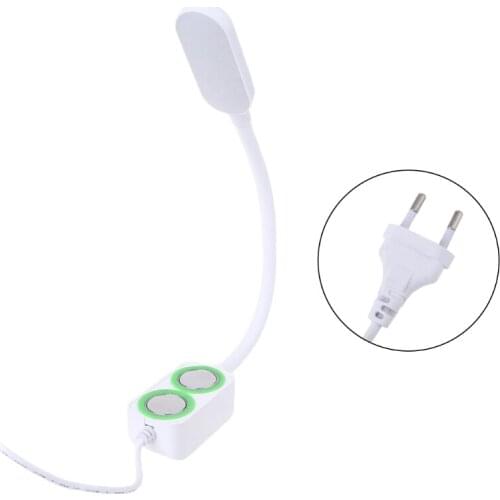 EU US Flexible Touch Switch LED Lamp 3 Brightness Magnetic Base 1.33m Cable for Sewing Machine Metal Lathe home Dorm