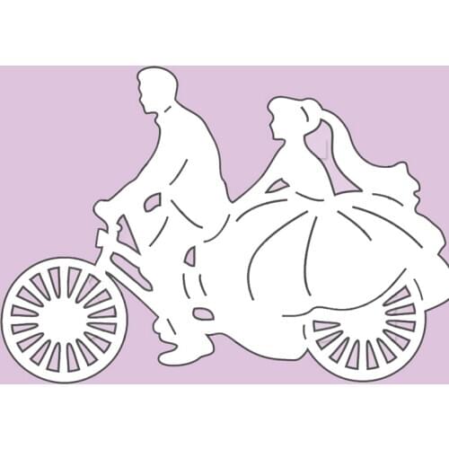 2019 Bike Honeymoon Trip Metal Cutting Dies Stencils For DIY Scrapbooking Wedding Decorative Embossing Craft Die Cuts Template