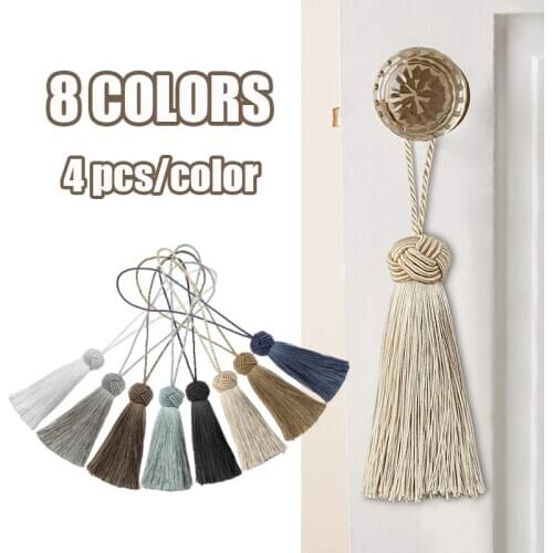 4Pieces Mini Tassel Fringe Trim DIY Craft Tassels Hanging Pendant Sewing Room Accessory Jewelry Decoration Curtain Accessories