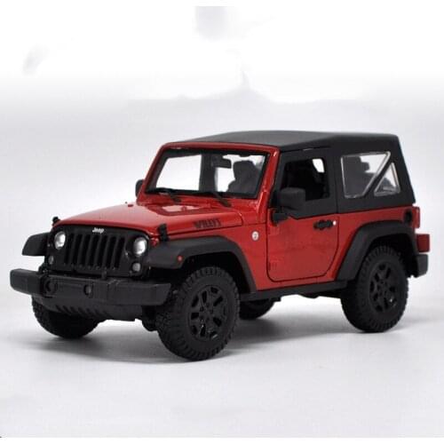 1/18 Alloy Casting Car Model Original JEEPs Wrangler Sahara Collection Decoration Holiday Gift Children toys
