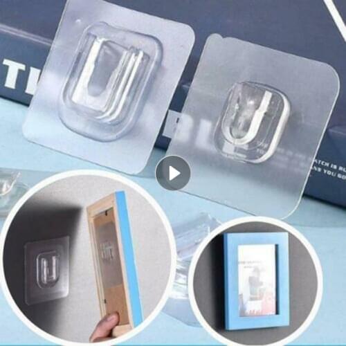 Hook Kit Punch Free Non Marking Screw Stickers Wall Picture Invisible Trackless Hard Wall Drywall Picture Hanging Home Storage