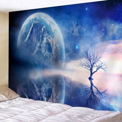 Tapestry Wall Hanging Bed Spread Beach Towel Table Cloth Yoga Mat Home Deco Universe Black Hole Rectangle 150cmx130cm