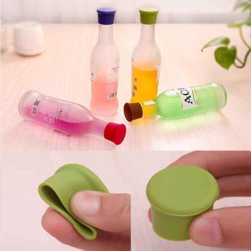 New Food Grade Durable Flexible Silicone Leak Free Wine Champagne Bottle Stopper Bottle Sealers Beverage Closures Bar Tools