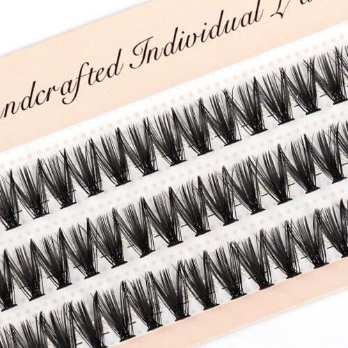 60 Clusters/box 10/20/30D Cluster eyelashes thick Individual eyelash extension Eyelashes bunches makeup false eyelashes