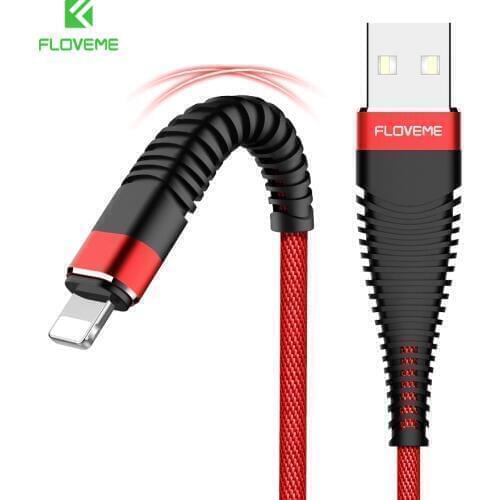 FLOVEME USB Cable For iPhone 11 Pro Max XR XS X 8 7 6 6s Plus 5 5s iPad Fast Charging Cable Data Wire Cord Mobile Phone Cables