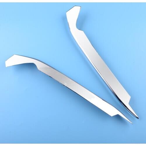 1 Pair Front Fog Light Lamp Eyebrow Trim Cover ABS Chrome Fit for Honda Accord 10th 2018 2019 2020