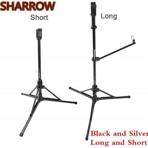 1Pc Recurve Bow Stand Semiautomatic Aluminum Collapsible Portable Flodable Bracket Bow Stand For Shooting Training Accessories