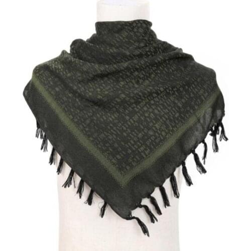 110x110cm Tactical Desert Scarf Arab Scarf Outdoor Windproof Lightweight Shawl Military Hiking Scarves Shemagh Keffiyeh