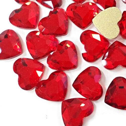 YJY17#Flat Back Rhinestones Gems Nail Art 1440pcs Red Manicure Sets Valentines Day Nail Art Decorative Stones Crystal Red/Purple