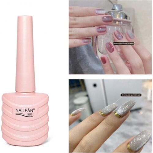 15ml Milk Tea Spar Nail Glue Magnetic Smoothie Wide Magnetic Cat Eye Silver Variety Glue Nail Polish Proffesional Manicure Tools