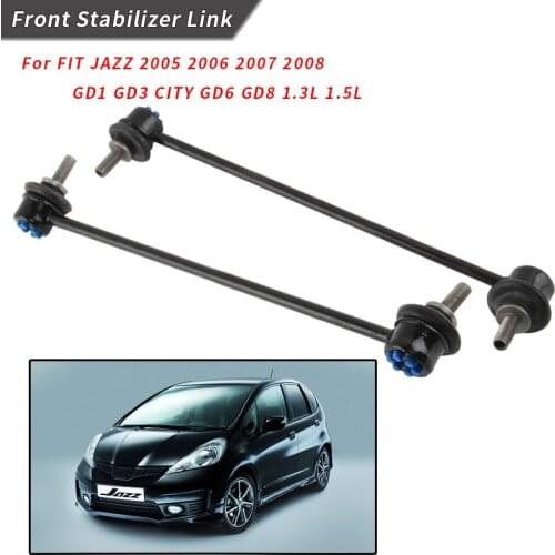 2PCS Front Stabilizer Link Suspension Sway Bar Ball Joint For FIT JAZZ 2005 2006 2007 2008 GD1 GD3 CITY GD6 GD8 1.3L 1.5L
