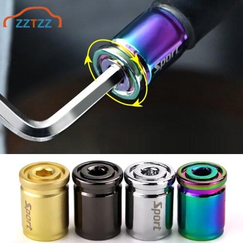 4 pcsTire Valve Stem Caps, Anodized Aluminum Tire Valve Cap Set, Universal Stem Covers for Cars Trucks Motorcycles SUVs and Bike