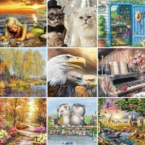 40x50x60 diamond painting 5D Full Square Diamond embroidery mosaic Cross Stitch DIY Wall Sticker home Decoration Christmas Gift