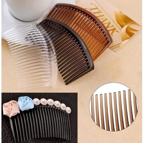 5Pcs/Set Handmade Comb 23 Tooth Plastic Headwear Hair Accessories Women DIY Clip