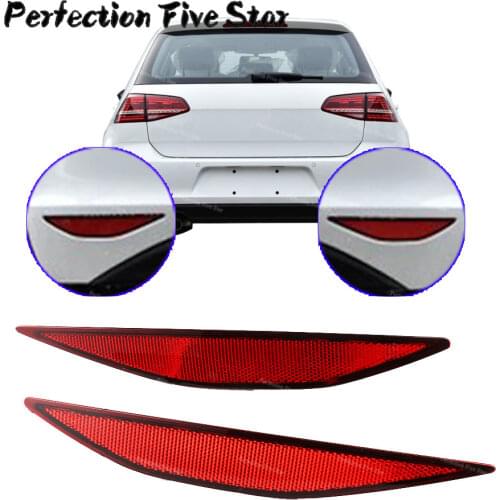 5G0945105 5G0945106 For VolksWagen Golf e-Golf 7 MK7 2014 2015 2016 2017 Rear Bumper Cover Reflector Marker Red Lens L R