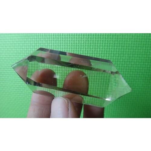 A*60g Natural Smoky Vogel Style Quartz Crystal DT WAND POINT Healing